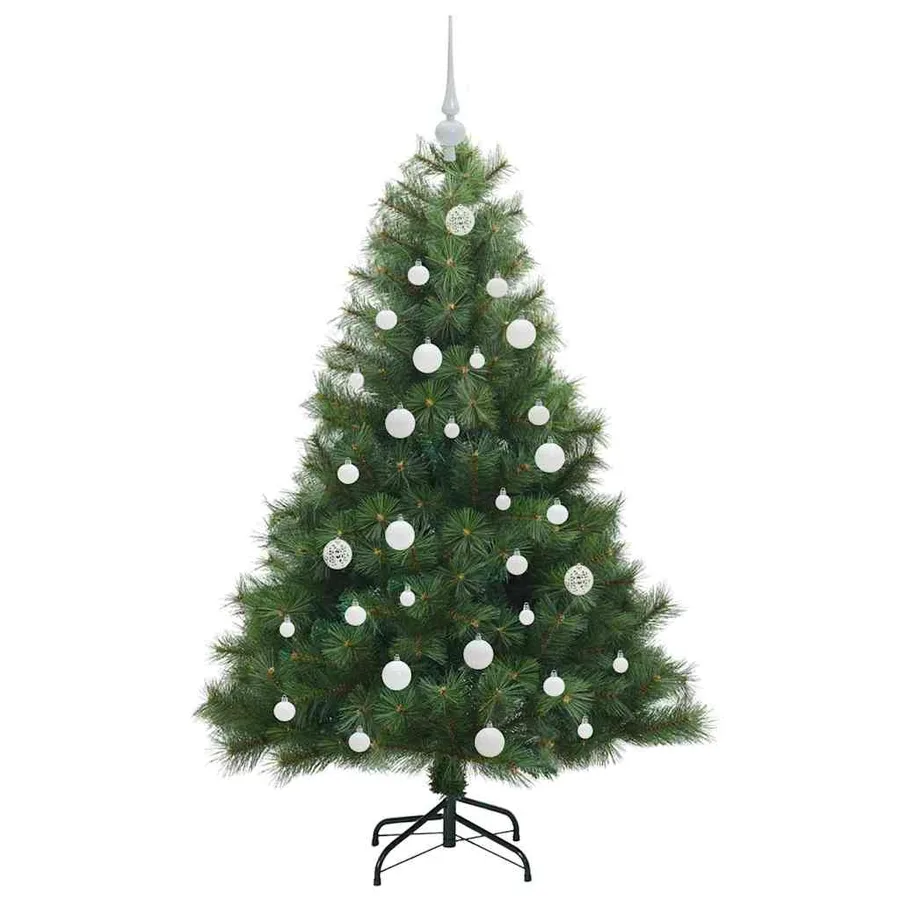 Sapin de Noël artificiel avec 150 LED Vert 150 cm PE et PVC - 4