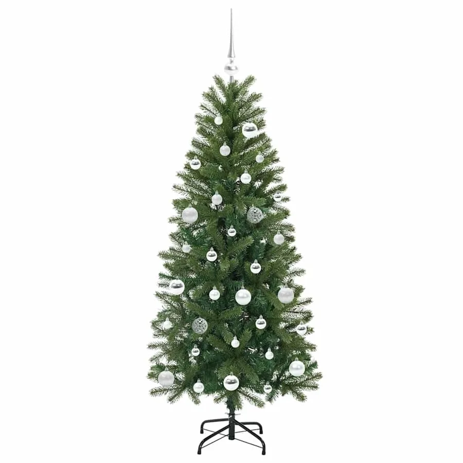 Sapin de Noël artificiel avec 150 LED Vert 150 cm PE et PVC - 4