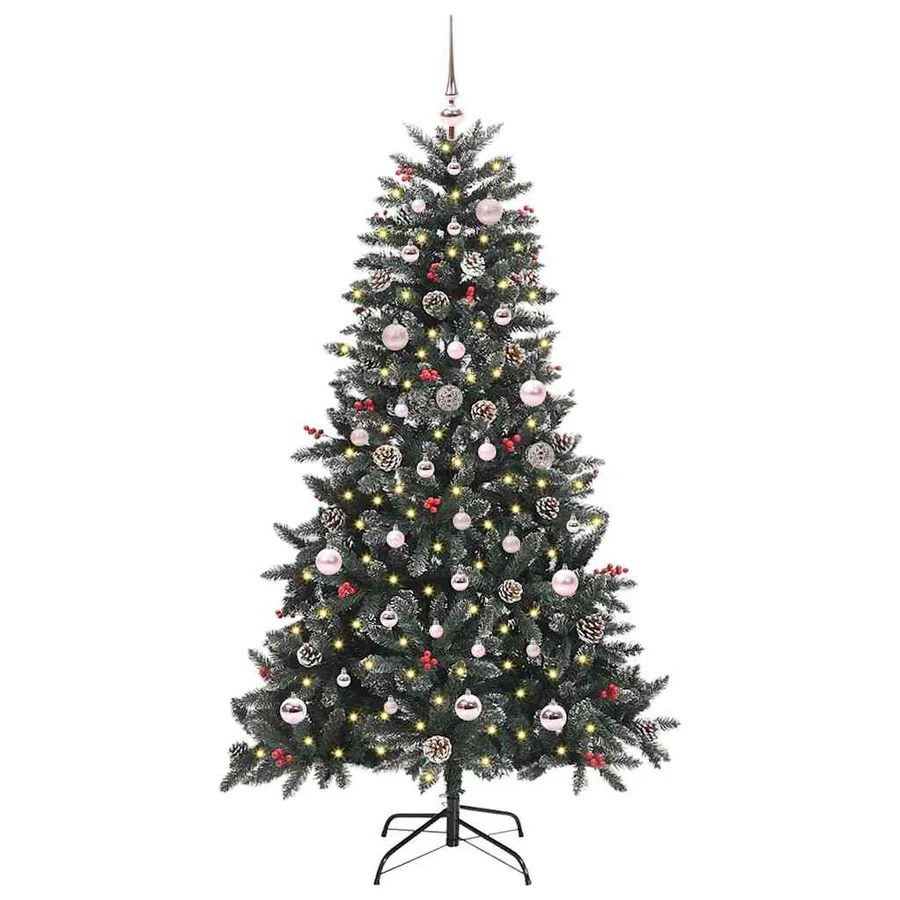 Sapin de Noël artificiel Vert 150 cm PVC, plastique et acier - 2