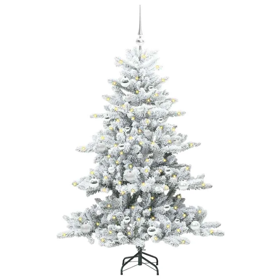 Sapin de Noël Artificiel à Branches Articulées Blanc 150 cm - 3
