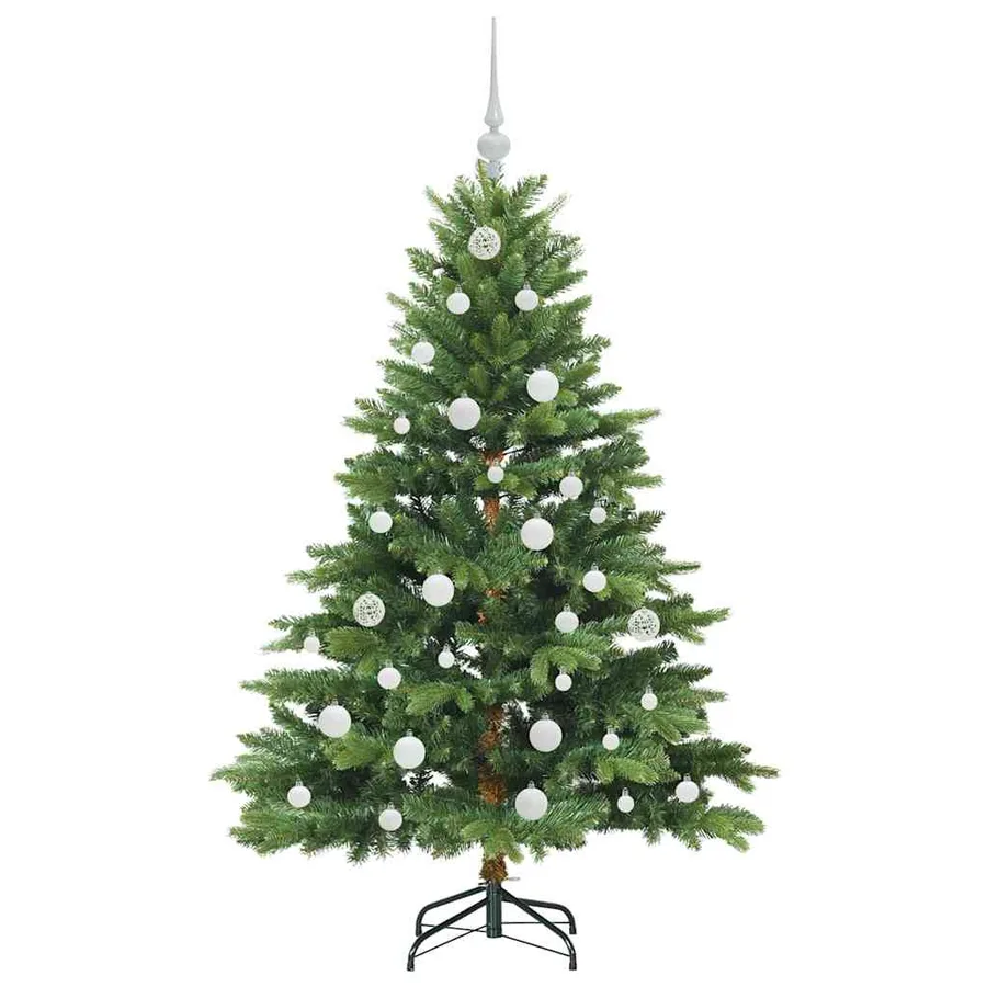Sapin de Noël artificiel avec 150 LED Vert 150 cm PE et PVC - 4