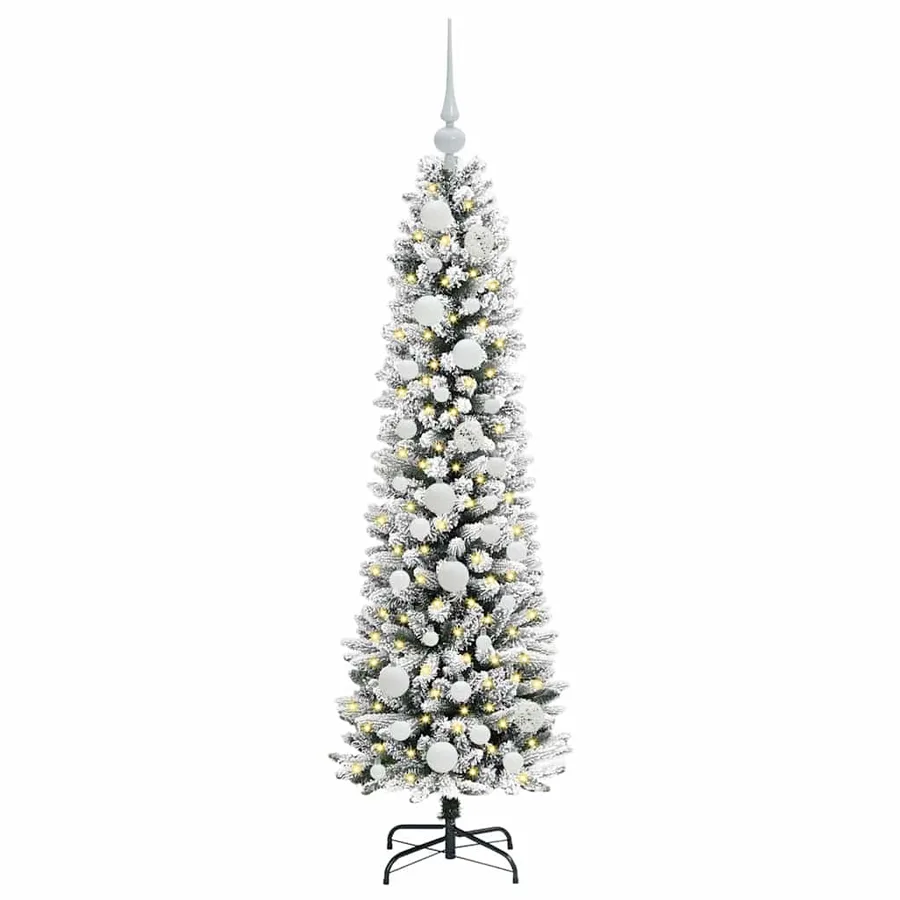 Sapin de Noël artificiel Blanc 120 cm PVC, métal et plastique - 3