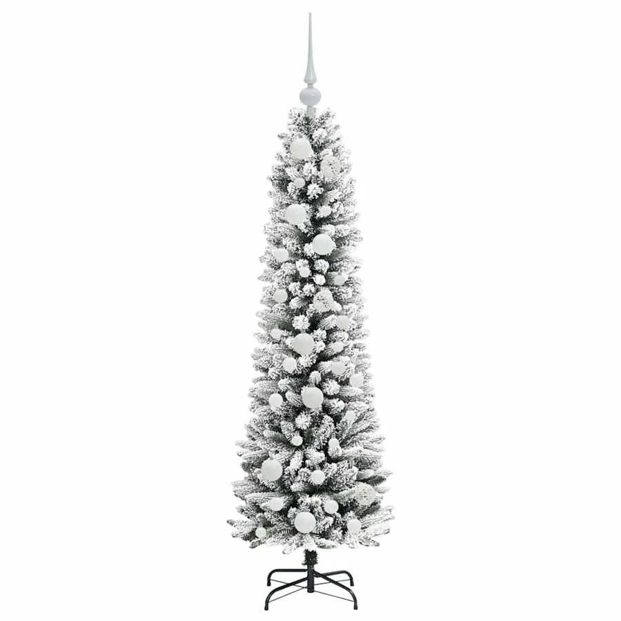 Sapin de Noël artificiel Blanc 120 cm PVC, métal et plastique - 4