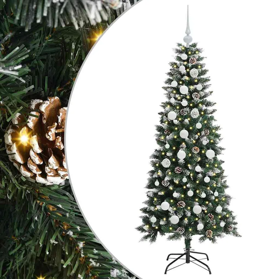 Sapin de Noël artificiel Vert 150 cm PVC, plastique et acier - 2