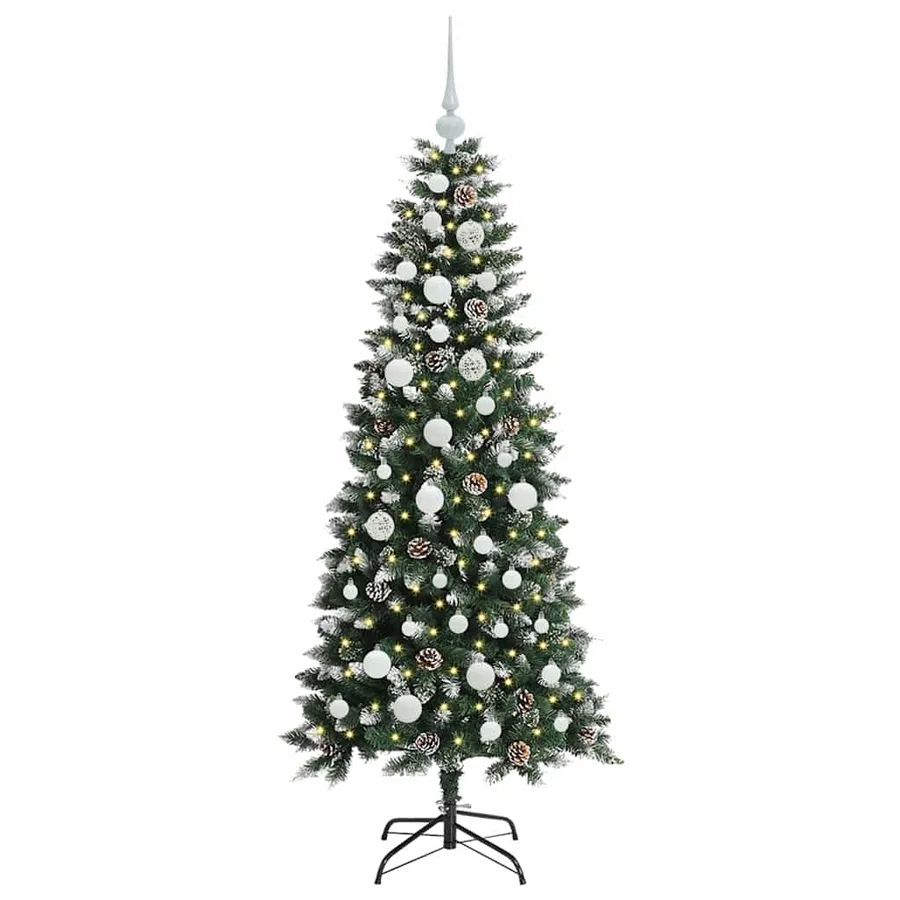 Sapin de Noël artificiel Vert 150 cm PVC, plastique et acier - 3