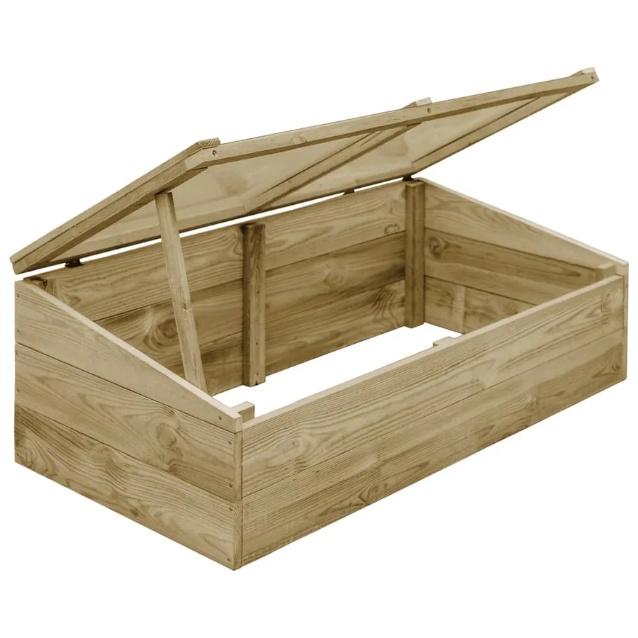 Serres 2 pcs Bois de pin imprégné 100x50x35 cm - 3