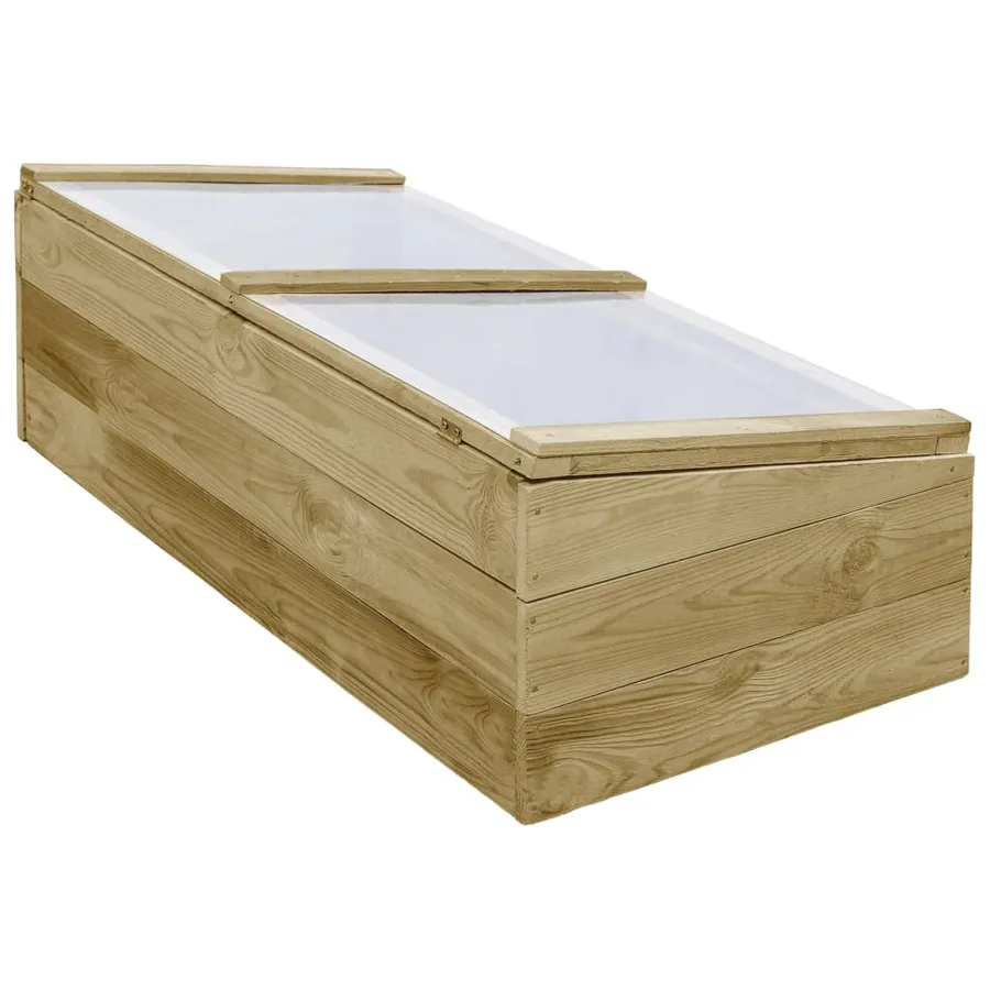 Serres 2 pcs Bois de pin imprégné 100x50x35 cm - 5