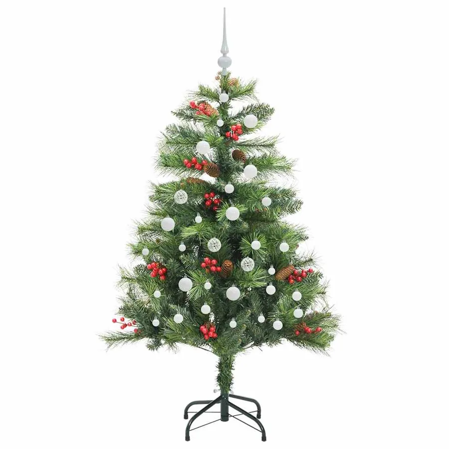 Sapin de Noël artificiel Vert 150 cm PVC et métal - 4