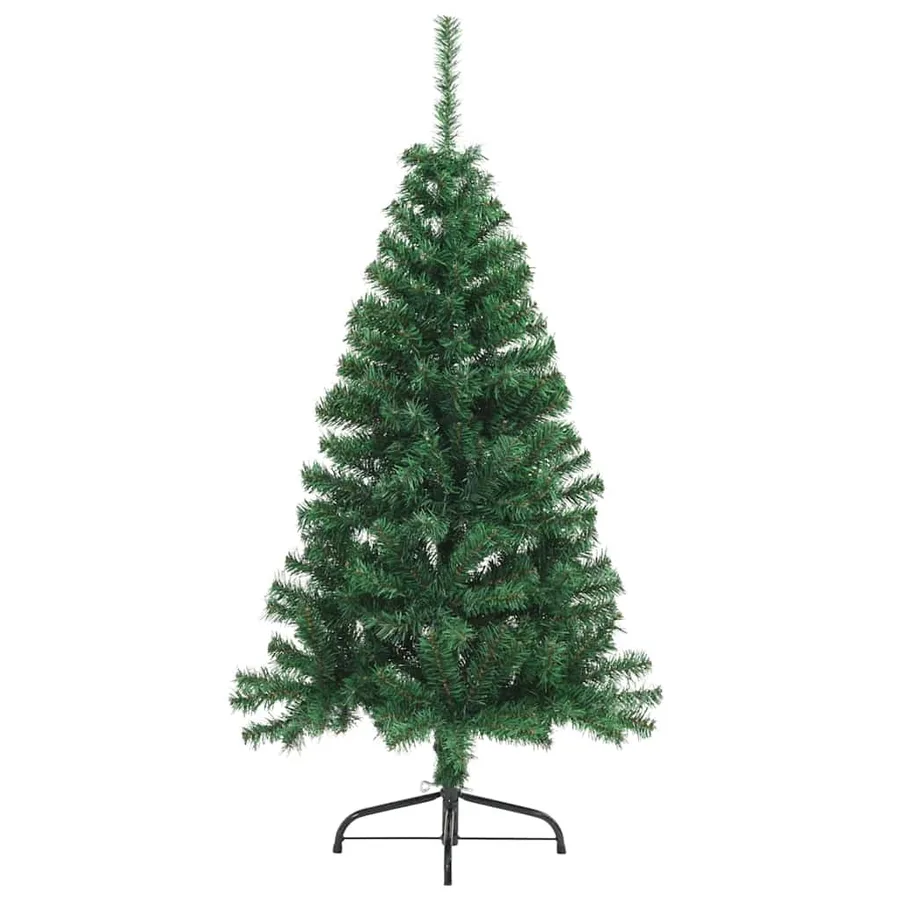 Sapin de Noël artificiel pré-éclairé Vert 120 cm PVC - 7