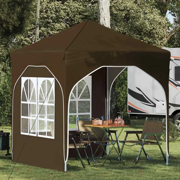 Tente de fête pop-up 192 x 192 x 245 cm Taupe