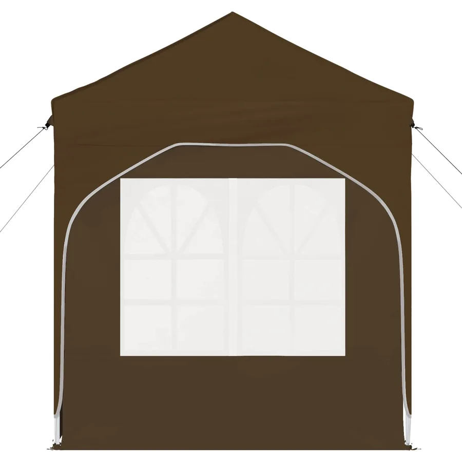 Tente de fête pop-up 192 x 192 x 245 cm Taupe - 7