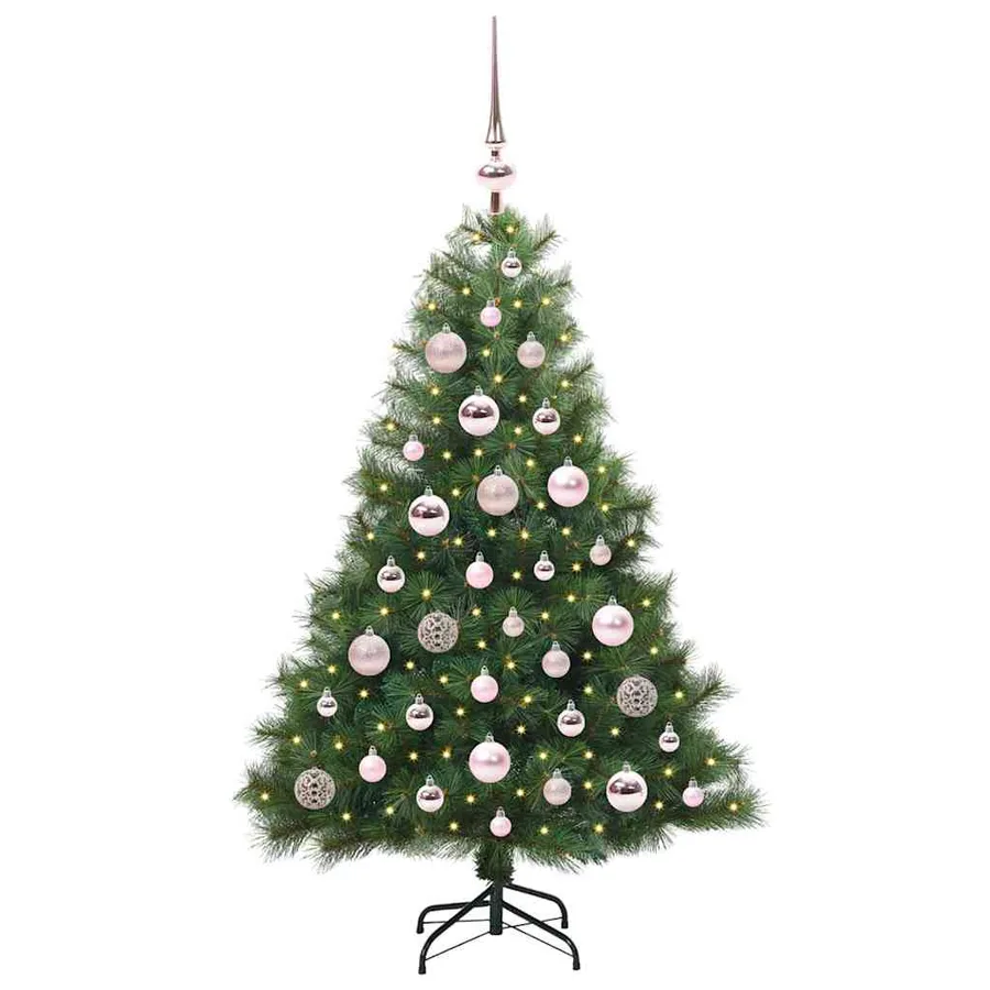Sapin de Noël artificiel avec 150 LED Vert 120 cm PE et PVC - 3