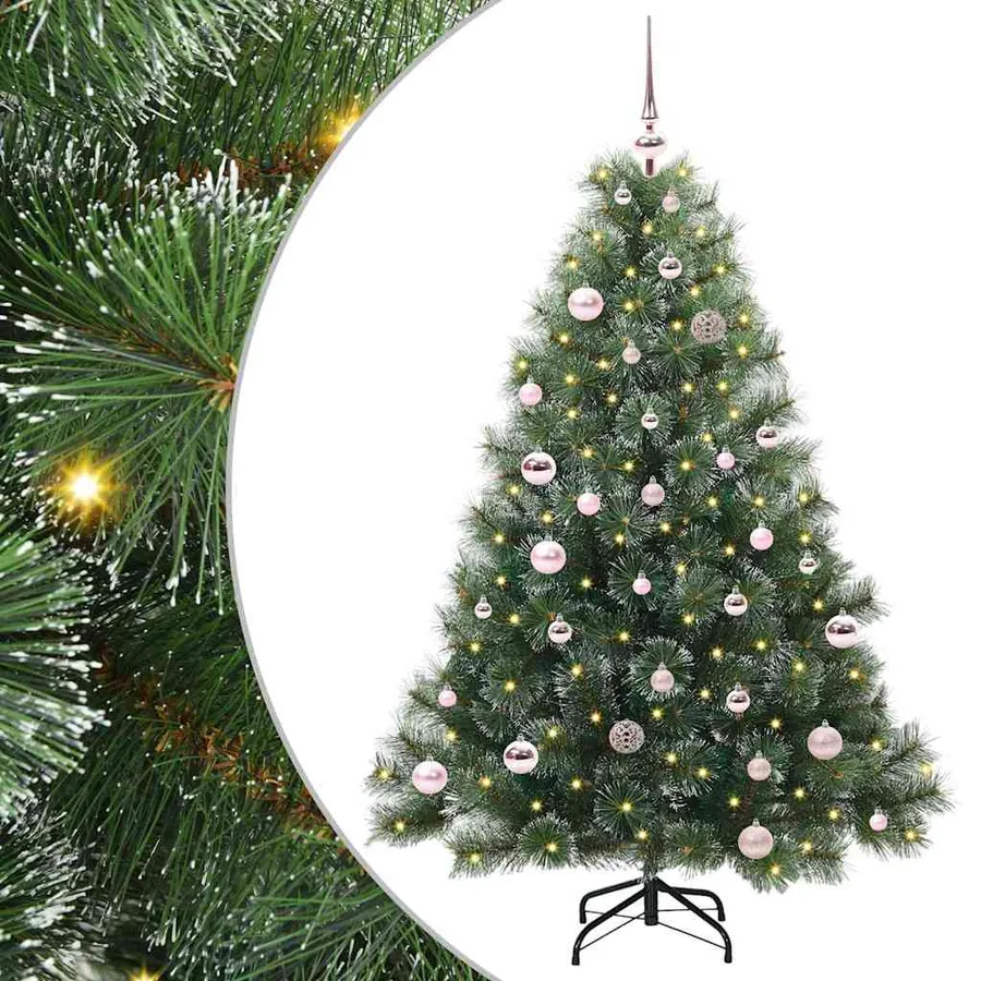 Sapin de Noël artificiel avec 150 LED Vert 150 cm PE et PVC - 2