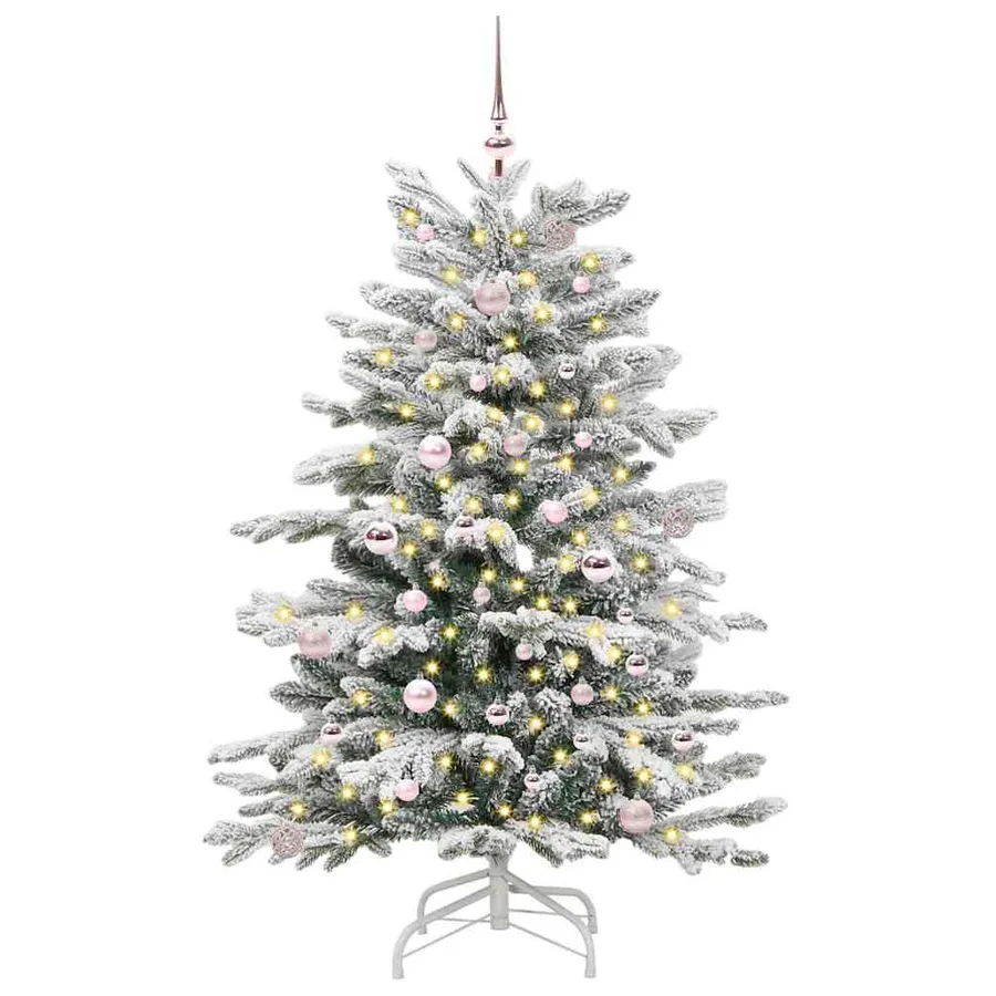Sapin de Noël Artificiel à Branches Articulées Blanc 150 cm - 2