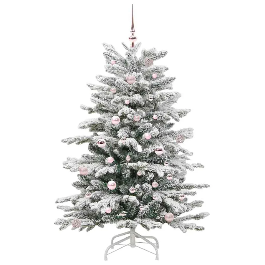 Sapin de Noël Artificiel à Branches Articulées Blanc 150 cm - 3