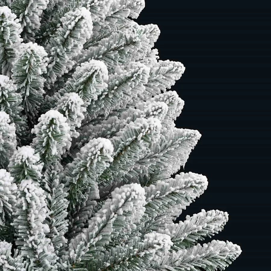Sapin de Noël artificiel Vert et blanc 150 cm PVC et métal - 11