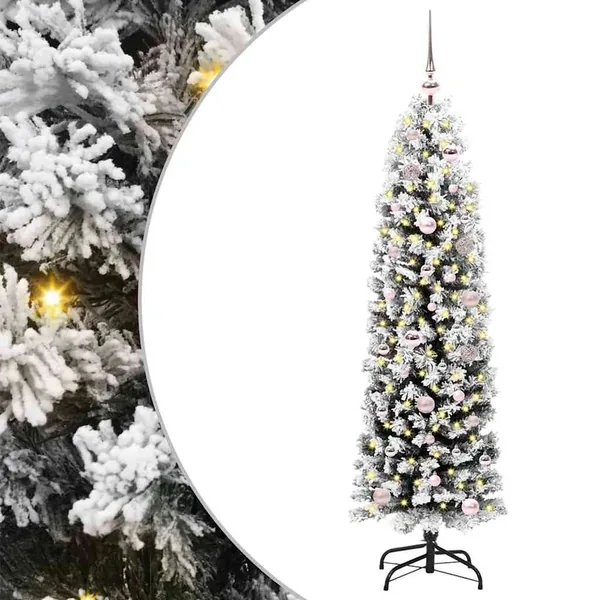 Sapin de Noël artificiel Vert 150 cm PVC et acier et plastique