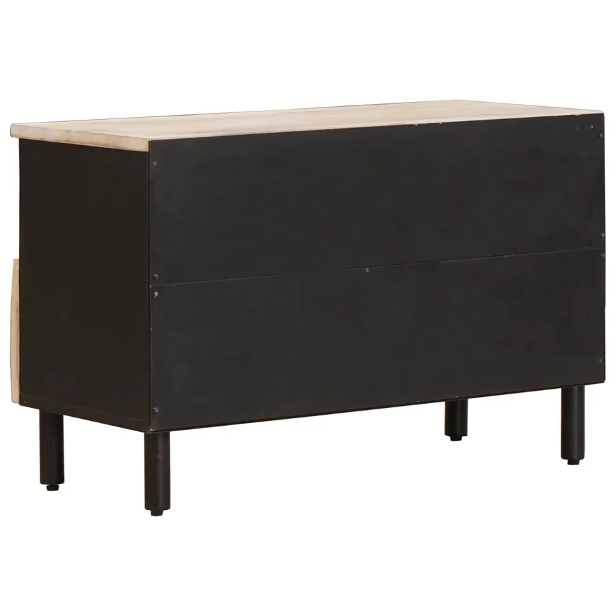 Meuble TV avec tiroir Finition Lavage Blanc 70 x 33 x 46 cm - 5