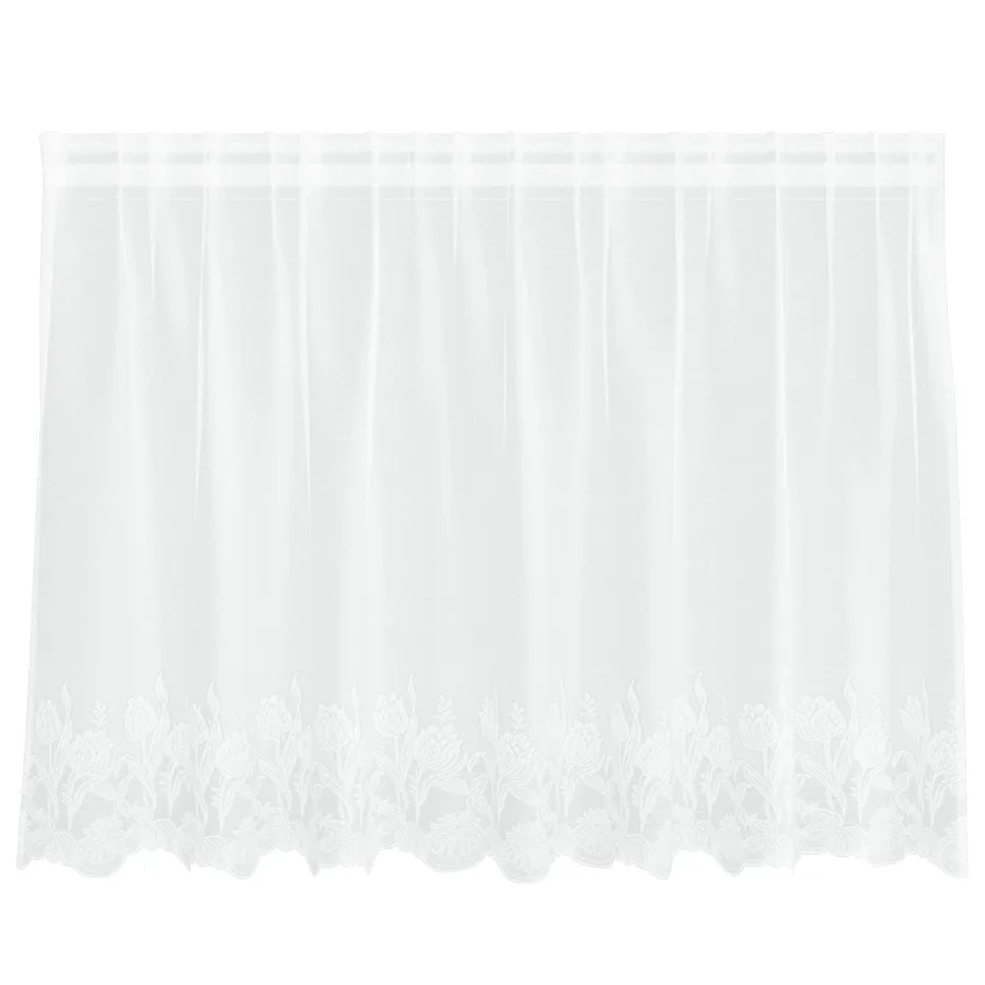 Rideau en Dentelle Blanc 200 x 120 cm Polyester - 2