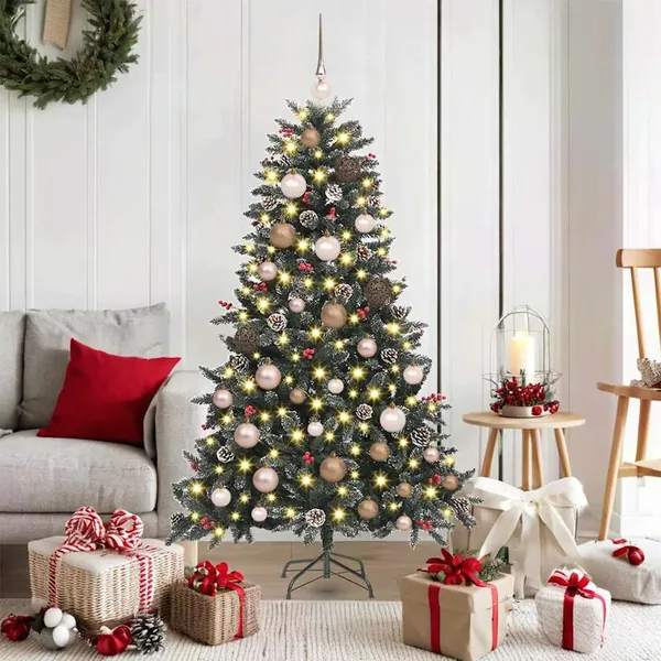 Sapin de Noël artificiel Vert 150 cm PVC, plastique et acier
