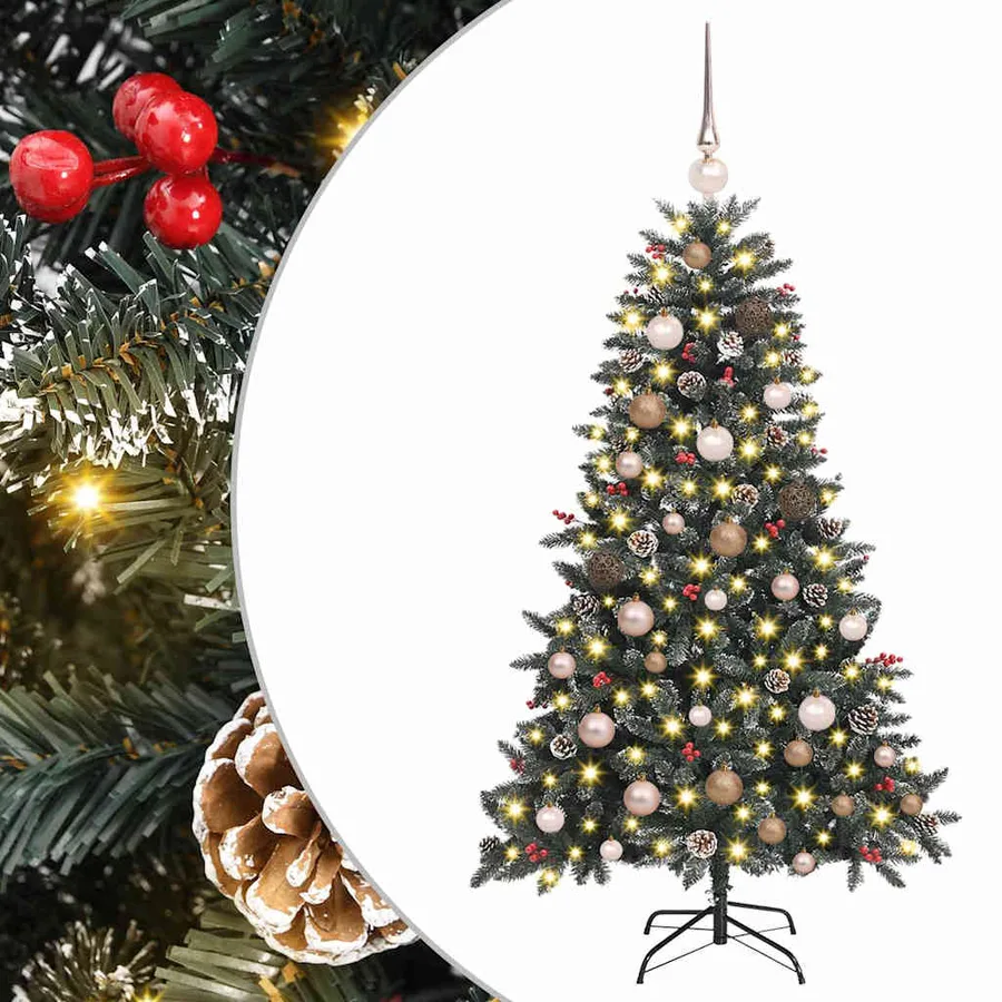 Sapin de Noël artificiel Vert 150 cm PVC, plastique et acier - 2