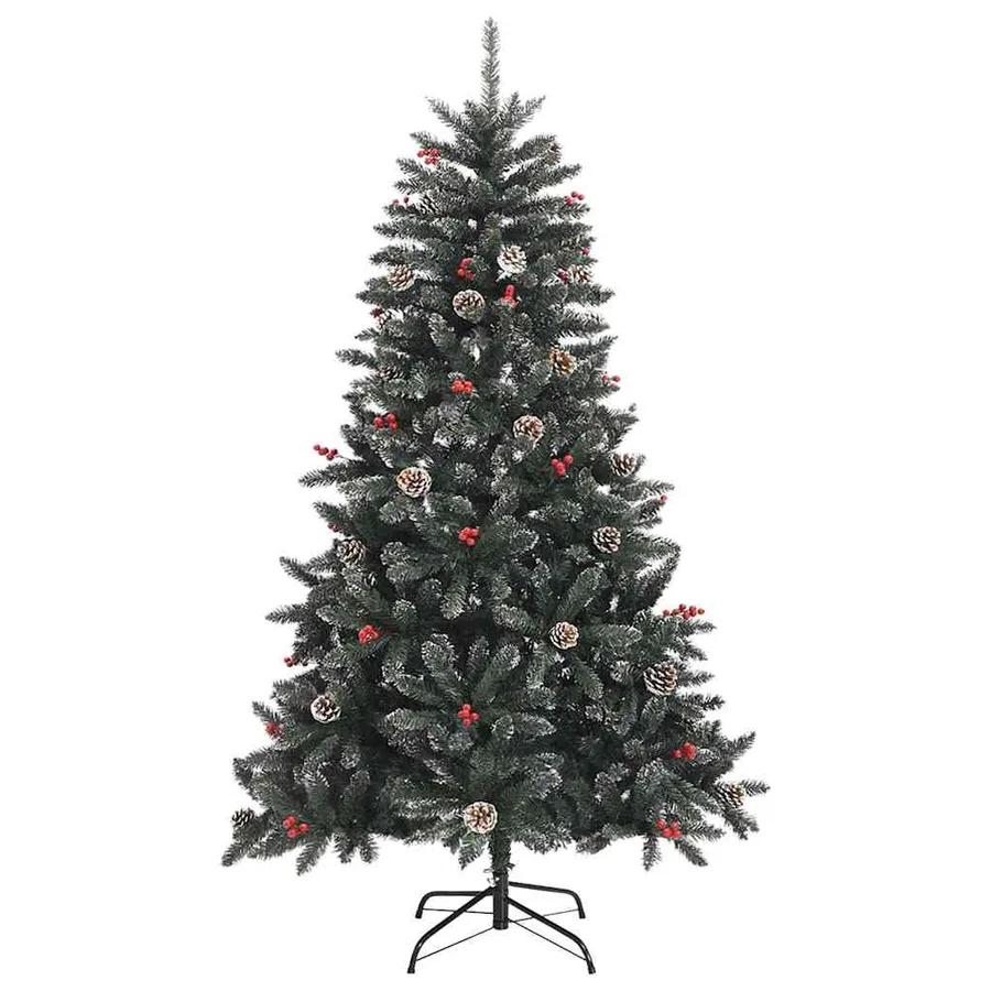 Sapin de Noël artificiel Vert 150 cm PVC, plastique et acier - 5