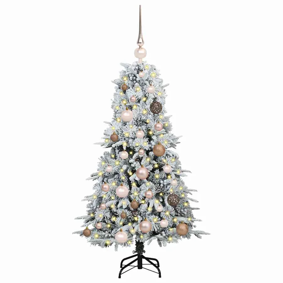 Sapin de Noël Artificiel à Branches Articulées Blanc 120 cm - 3