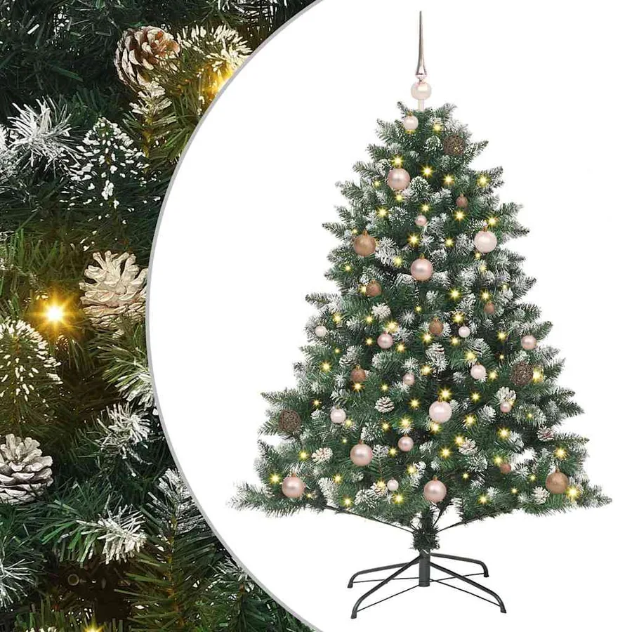 Sapin de Noël artificiel Vert 150 cm PVC, plastique et acier - 2
