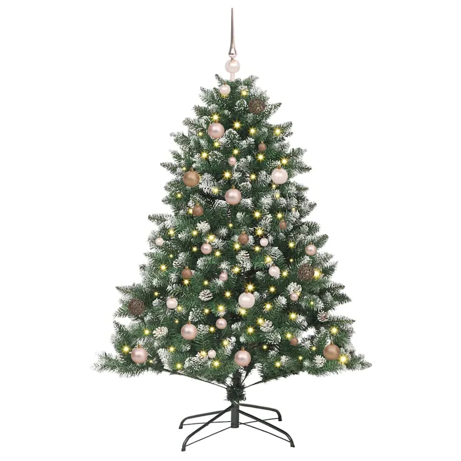 Sapin de Noël artificiel Vert 150 cm PVC, plastique et acier - 3