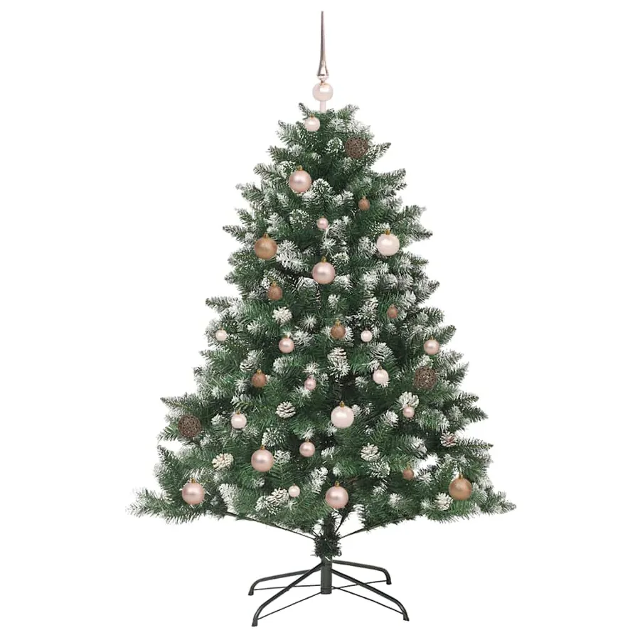 Sapin de Noël artificiel Vert 150 cm PVC, plastique et acier - 4