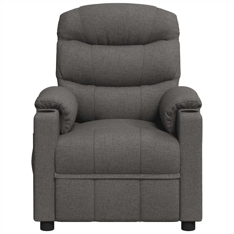 Fauteuil électrique de massage Gris foncé Tissu - 4