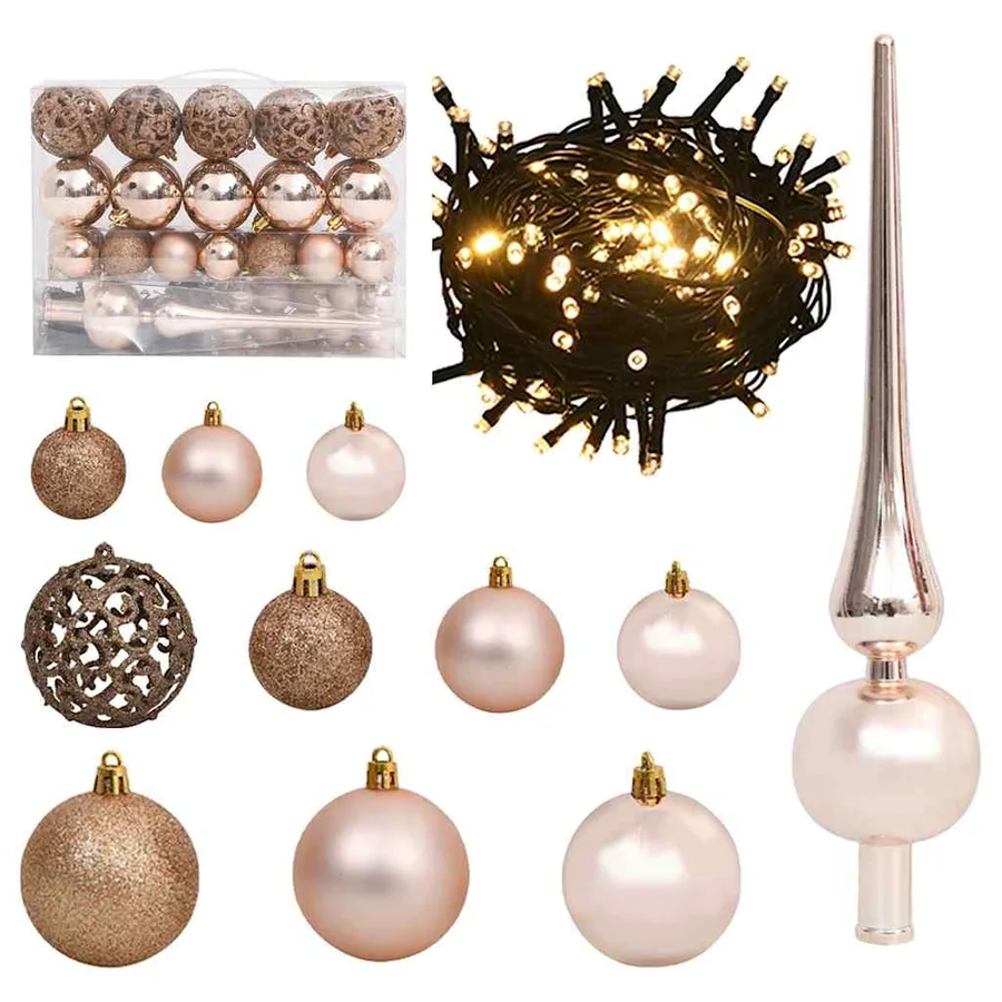 Sapin de Noël artificiel avec 150 LED avec support Blanc 150 cm - 6