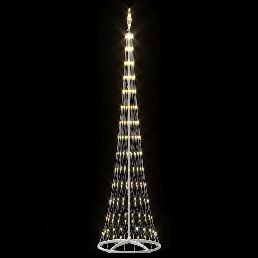 Arbre de Noël LED avec 290 LED Blanc chaud 250 cm Métal - 5