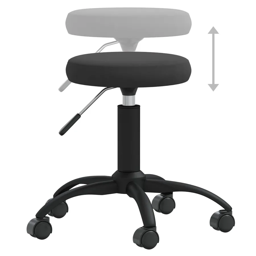 Chaise de salle à manger Noir Velours - 4