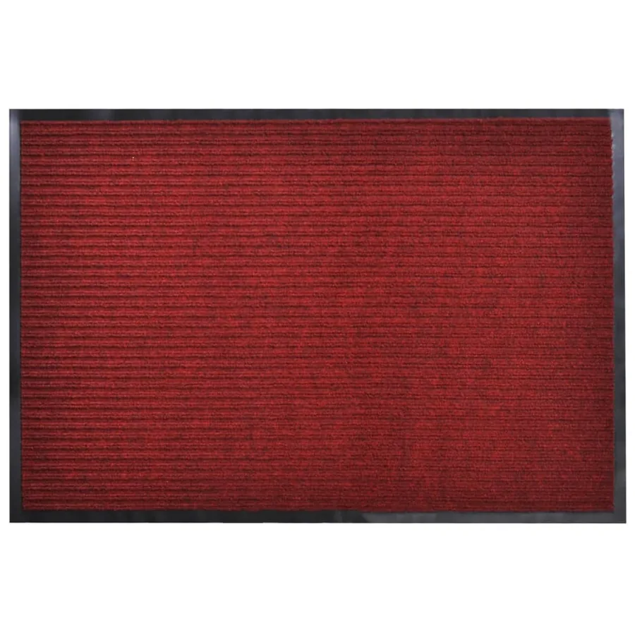 Tapis d'entrée rouge 120 x 180 cm PVC