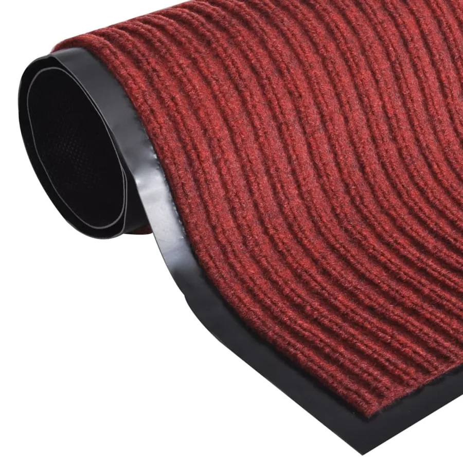 Tapis d'entrée rouge 120 x 180 cm PVC - 2