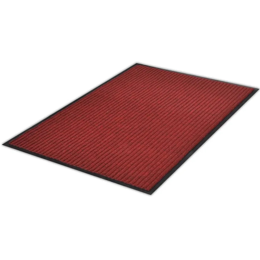 Tapis d'entrée rouge 120 x 180 cm PVC - 3