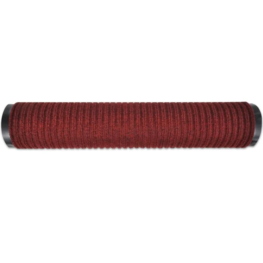 Tapis d'entrée rouge 120 x 180 cm PVC - 4