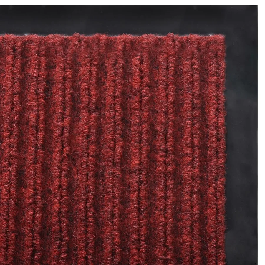 Tapis d'entrée rouge 120 x 180 cm PVC - 5