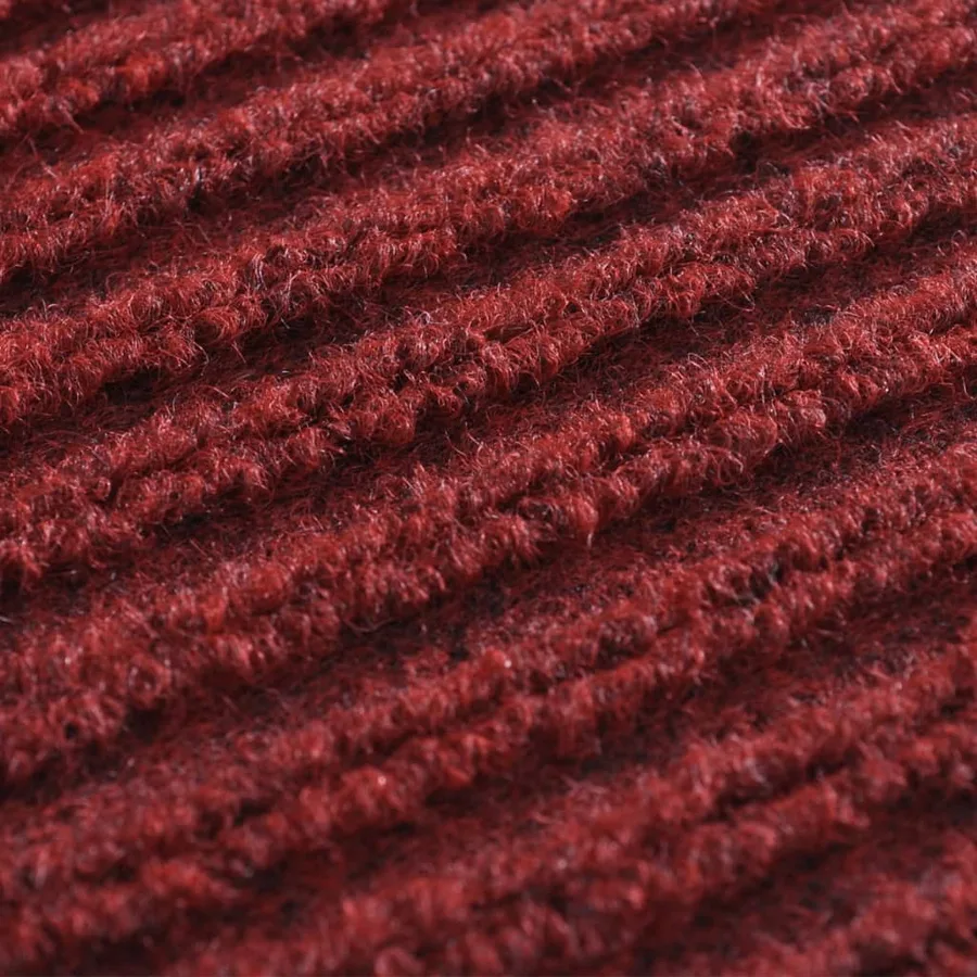 Tapis d'entrée rouge 120 x 180 cm PVC - 6