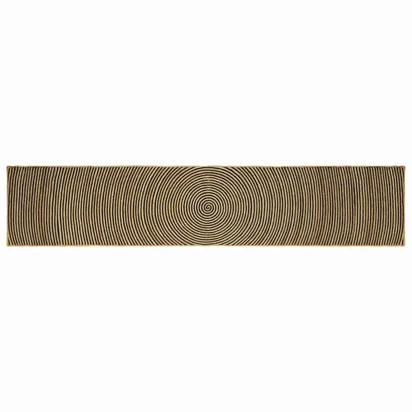 Tapis de surface Noir 80 x 400 cm Jute