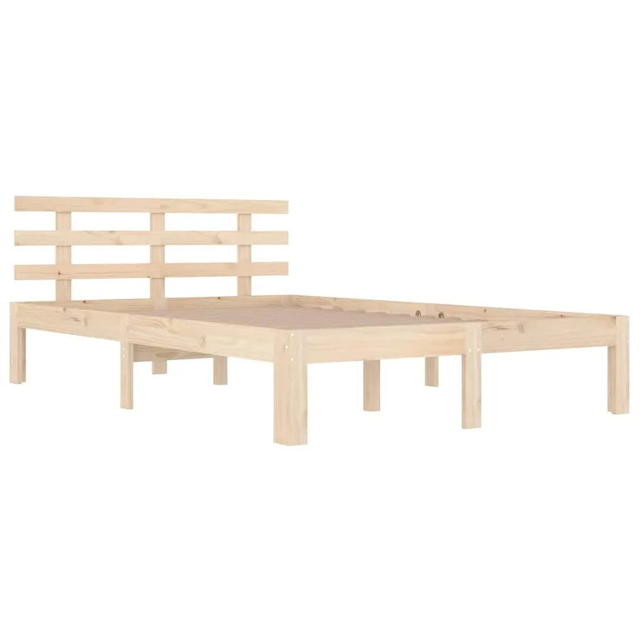 Cadre de lit sans matelas bois massif 120x200 cm - 3