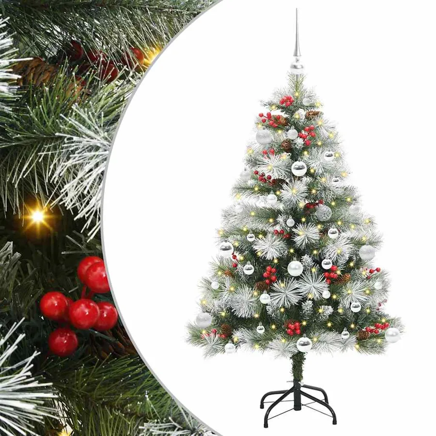 Sapin de Noël artificiel Vert et blanc 150 cm - 2