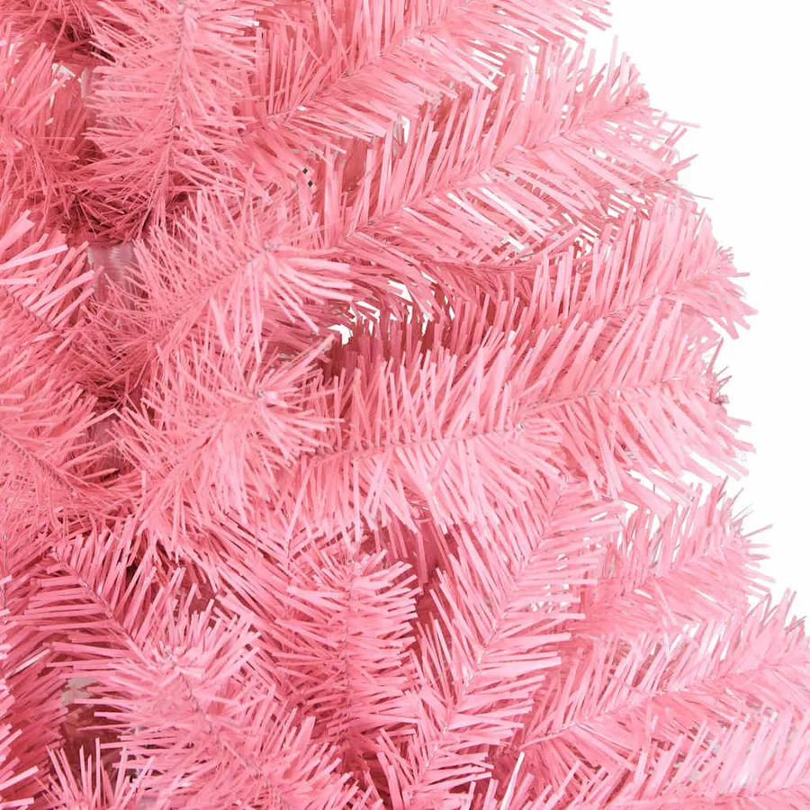 Sapin de Noël avec 300 LED avec support Rose 210 cm PVC - 10