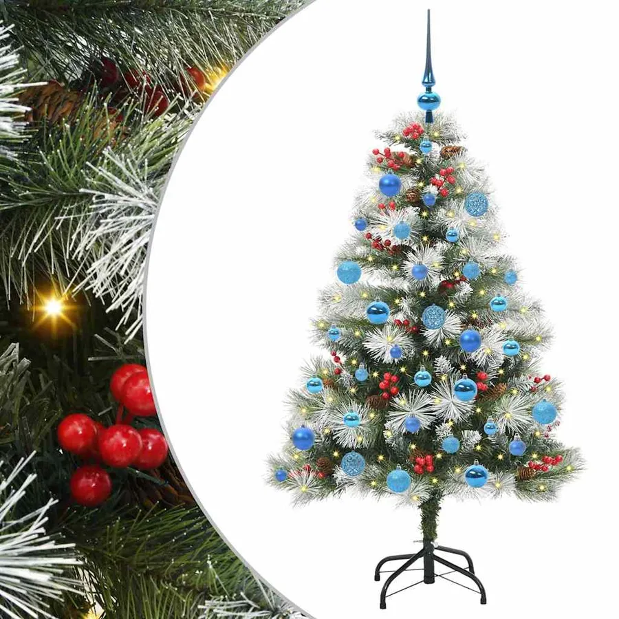 Sapin de Noël artificiel Vert et blanc 150 cm - 2