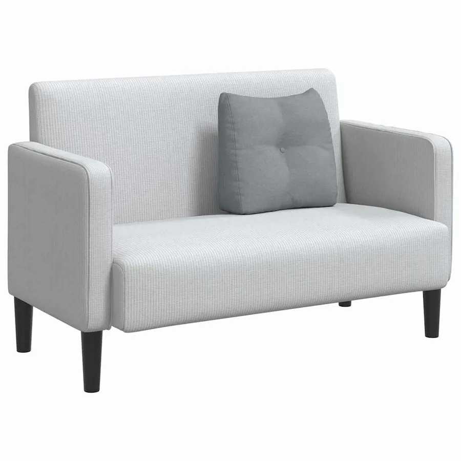 Coussin de Dos Gris clair 45 x 24 x 50 cm tissu - 3