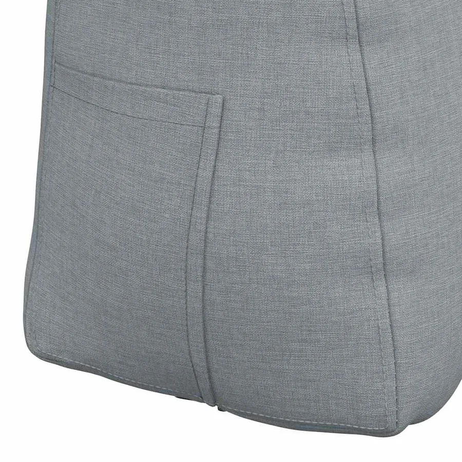 Coussin de Dos Gris clair 45 x 24 x 50 cm tissu - 9