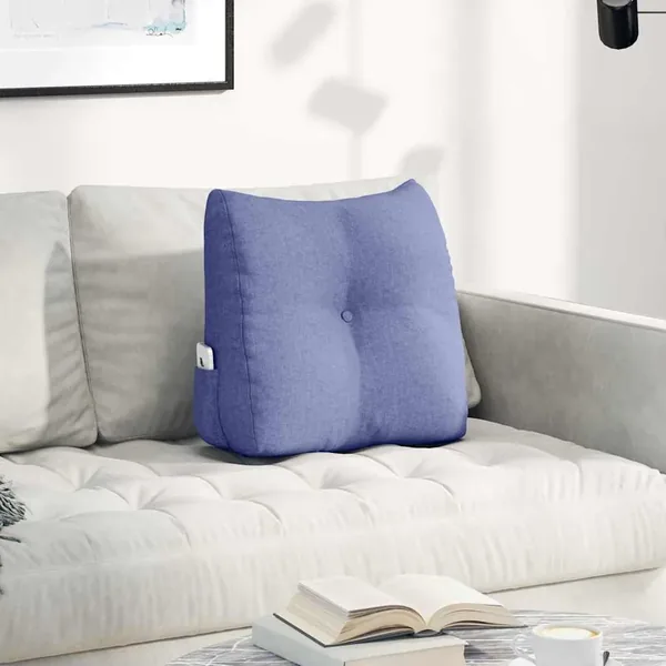 Coussin de Dos Bleu denim 45 x 24 x 50 cm tissu