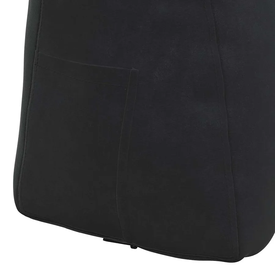 Coussin de Dos Noir 45 x 24 x 50 cm Velours - 9