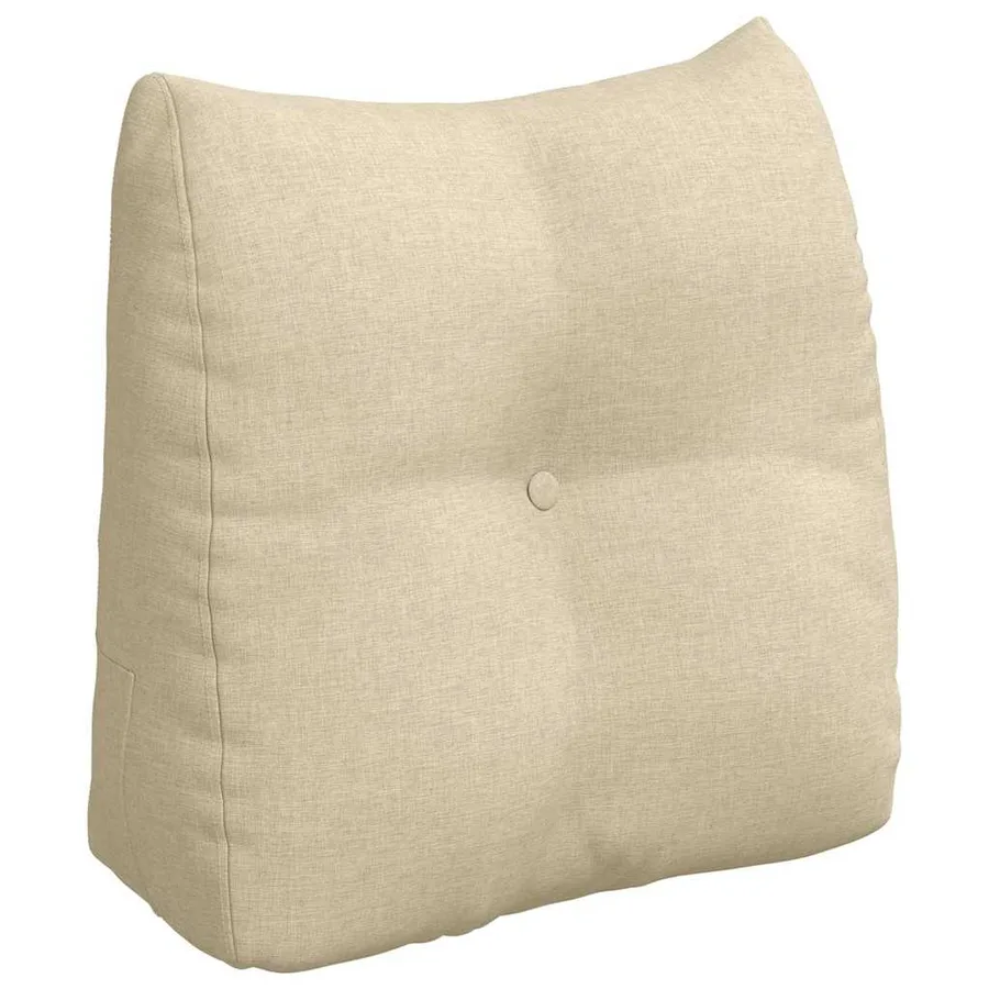Coussin de Dos Crème 45 x 24 x 50 cm tissu - 2